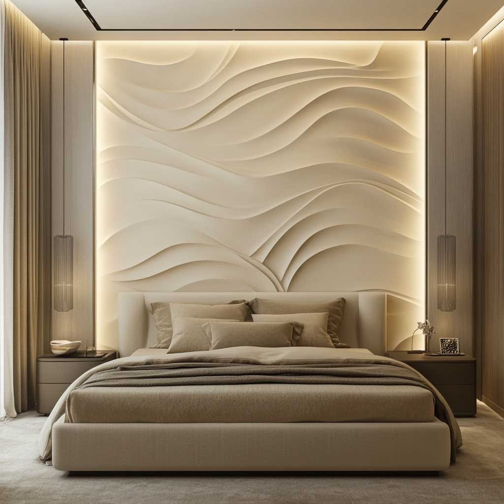 Hotel-Style Master Suite with Layered Ambient Cove & Bedside Pendant Lights #64